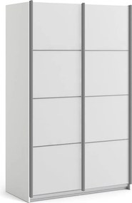 Бял гардероб с плъзгащи се врати 122x202 cm Verona - Tvilum