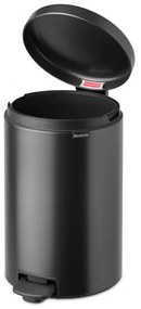 Кош за боклук с педал Brabantia NewIcon 1008846, 20 л, Плавно затваряне, Противоплъзгаща основа, Тъмносив
