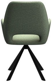 Тъмнозелен трапезен стол с подлакътници Graham – Actona