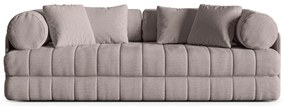 Сиво-бежов сгъваем диван от прежда с примки от букле 206 cm Kemi – Cosmopolitan Design