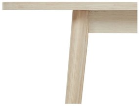 Сгъваема трапезна маса с дъбов плот в естествен цвят 100x200 cm Nyborg – Furnhouse