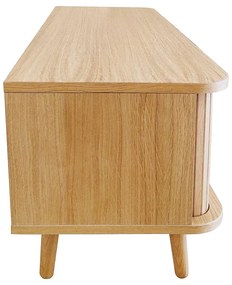 Маса за телевизор от декор от дъб естествена 138x50 cm Rove – Woodman