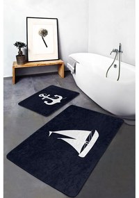 Тъмносини килими за баня в комплект 2 бр. 60x100 cm – Mila Home