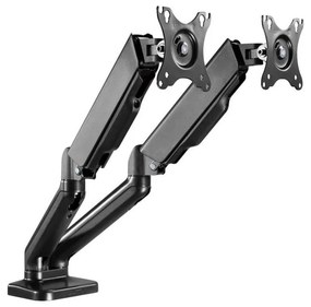 MK FLORIA MKF-21DP113S2 - Регулируем държач за два 32" монитора, черен