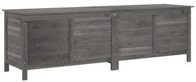 364762 vidaXL Градинска ракла антрацит 198,5x50x56,5 см чам масив
