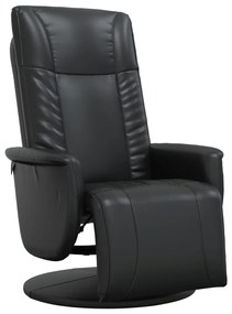 356509 vidaXL Наклоняем стол с поставка за крака,черен, изкуствена кожа