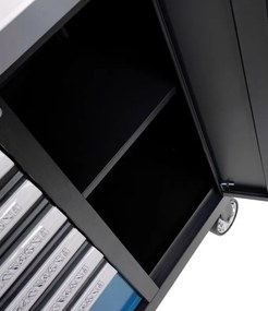 Работническа количка за инструменти 309 бр. - 7 чекмеджета + шкаф KD1069