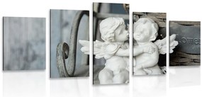 картини от 5 части – Статуетки на ангели на пейка
