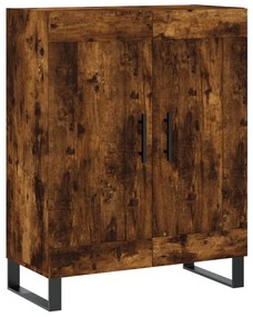 830225 vidaXL Сайдборд, опушен дъб, 69,5x34x90 см, инженерно дърво