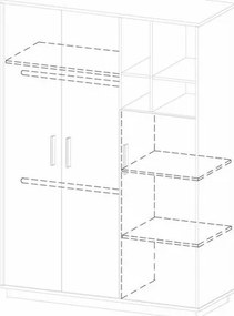 Гардероб Olana 3-врата
