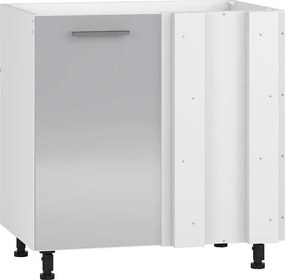 Долен ъглов шкаф Vento DKN-100/82 100(80)см Светло сив гланц