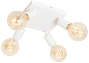 Модерен прожектор бял квадратен 4-светлина - Facil