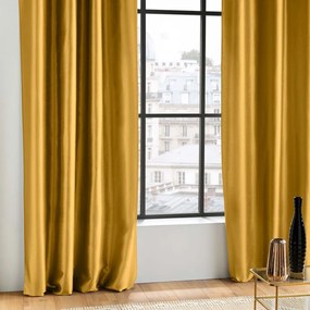 Жълто перде от микросатен 140x240 cm Shana – douceur d'intérieur