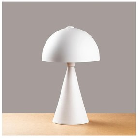 Бяла настолна лампа с метален абажур (височина 52 cm) Dodo – Opviq lights