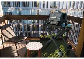 Електрическа скара опушвач Ninja OG701EU, 2400W, До 260C, Вътрепно аминово керамично покритие, Woodfire, Сив
