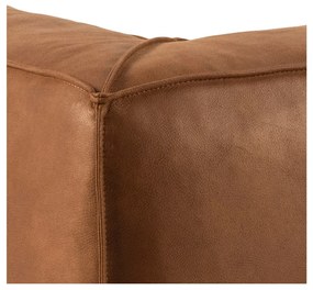 Кафяв диван от изкуствена кожа 208 cm Fairfield Kentucky - Bonami Selection