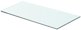 243825 vidaXL Плоча за рафт, прозрачно стъкло, 60 x 25 см