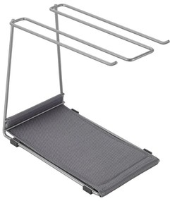 Стоманен държач за чаши за вино в сребристо Calix - Metaltex