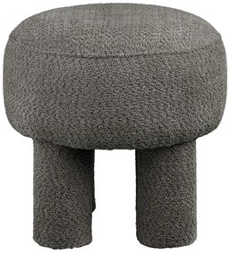 Тъмносива шенилова табуретка Canberra – House Nordic