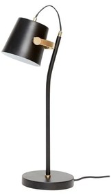 Черна настолна лампа Gorel Architect - Hübsch