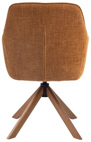 Оранжеви тапицирани трапезни столове в комплект 2 бр. Avola – Unique Furniture