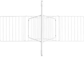 Сушилник за дрехи Brabantia Hangon 1004170, 25 м, 8 закачалки, Заключване за деца, Допълнителен прът, Бял