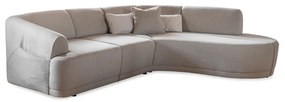 Кремав ъглов диван (десен ъгъл) Bella Siena - Miuform