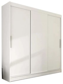 Плъзгащ се гардероб LUKAS II, 250x215x58, бяло мат