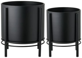 Метални кашпи в комплект от 2 бр. ø 25 cm Svarta – House Nordic