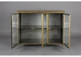 Метална витрина в златист цвят 100x80x38,5 cm Gertlush – Dutchbone