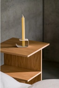 Нощно шкафче от декор от дъб с рафтове в естествен цвят Atik – noo.ma