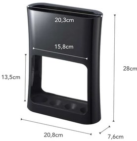 Черна стойка за чадър Oval - YAMAZAKI