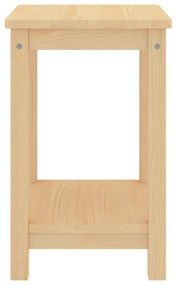 322209 vidaXL Нощно шкафче, естествен, 35x30x47 см, бор масив