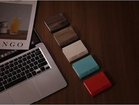 Преносима светлинна декорация с USB в тъмно естествен цвят BookLight – Gingko