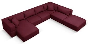 Бордо ъгъл U-образен диван, десен ъгъл Esther – Milo Casa