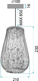 Плафон Bamboo APP1635-1CP