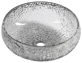 Черна стъклена кръгла мивка ø 42 cm Gaviota – Sapho