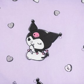 Розово единично памучно детско спално бельо 140x200 cm Hello Kitty "Kuromi" – Jerry Fabrics