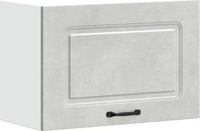 853601 vidaXL Кухненски стенен шкаф, Kalmar, бетонно сив, инженерно дърво