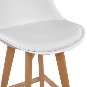 Бар стол Fiona-Бял (4) парчета