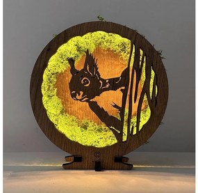 Li-Go 23625/DUB2 - Димируема настолна LED декорация LED/12W/230V 20x22 cm дъб