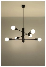 Черна висяща лампа 6 Donato - Nice Lamps