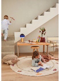 Бежов ръчно изработен памучен детски килим подходящ за пране ø140 cm Chanterelle – Lorena Canals