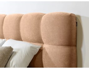 Светлорозово двойно тапицирано легло с включена подматрачна рамка 180x200 cm Kumo – Bobochic Paris