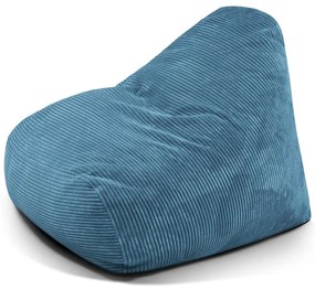 Син пуф от рипсено кадифе Snug 100 – SLOWDOWN