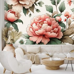 Самозалепващ тапет – Романтични розови божури