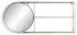 Стенно огледало DKD Home Decor Огледало Златен Метал Модерен (80 x 13 x 35 cm)