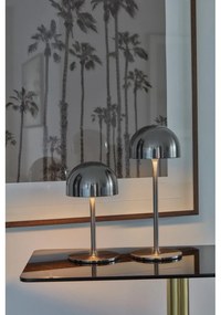 LED настолна лампа с дистанционно управление в сребрист цвят с метален абажур (височина 30 cm) Tim – Sirius