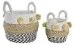 Игра на Кошници DKD Home Decor Колониален (34 x 33 x 26 cm)