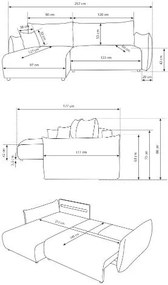 Ъглов диван Alino-Prasino Skouro